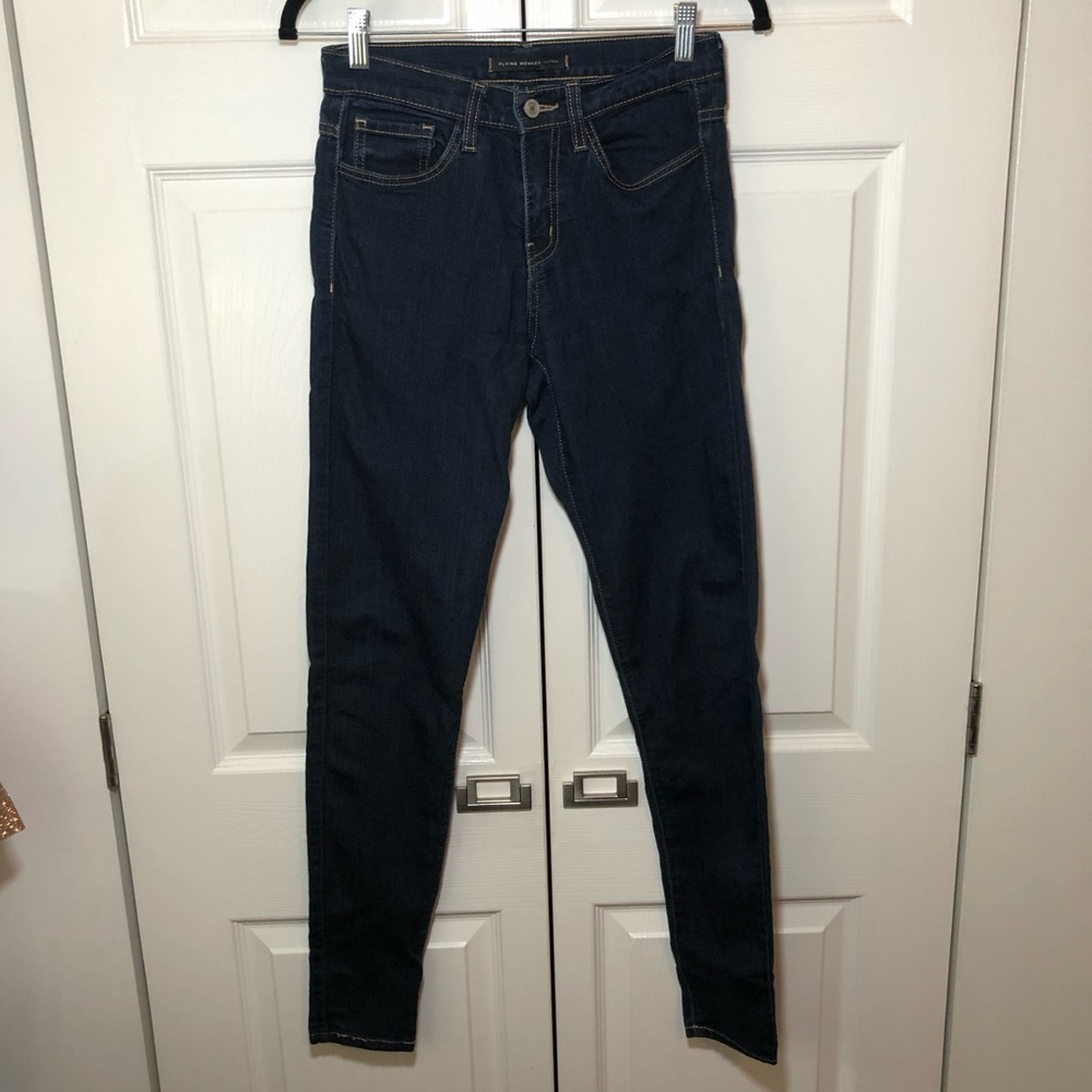 Flying Monkey Dark Wash Skinny Jeans Size 27